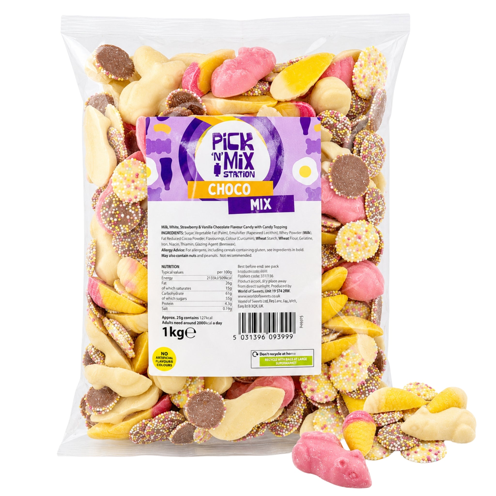 1kg Chocolate Sweets Mix Bag – Giant Bradley's Online Sweet Shop