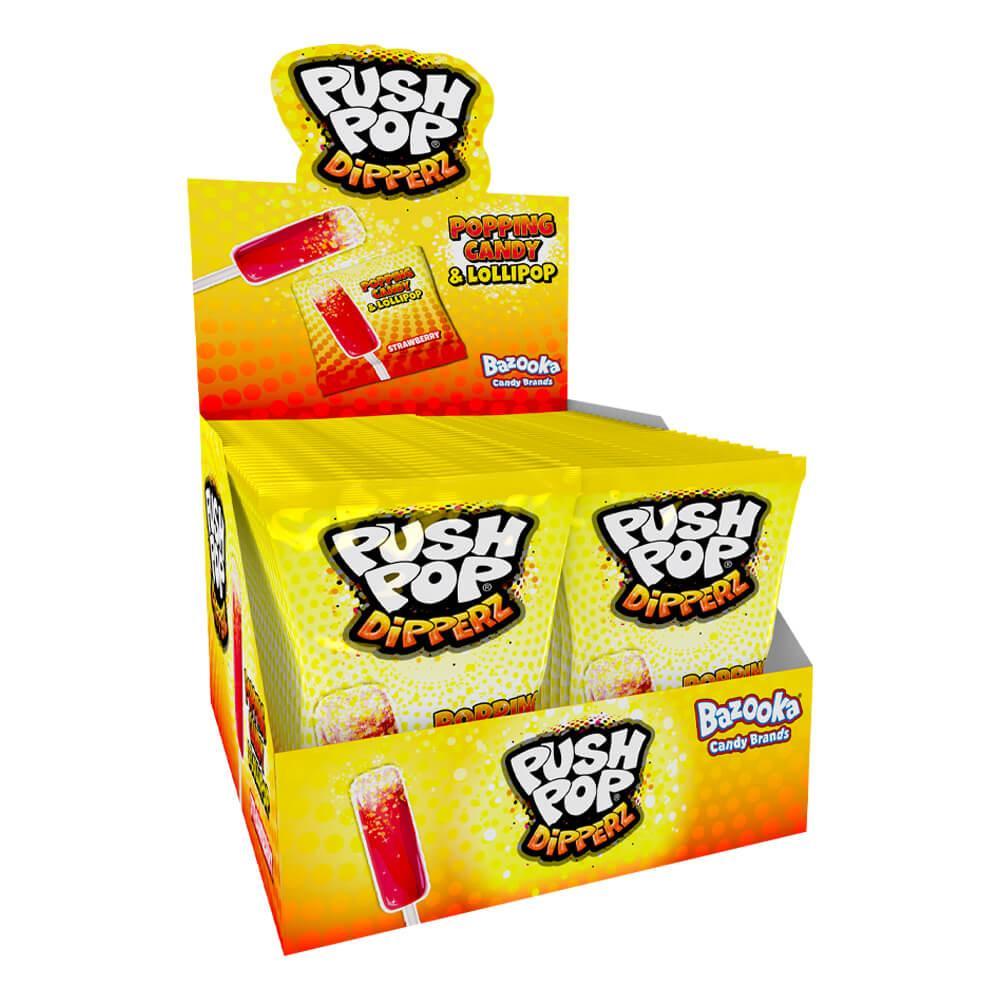 Bazooka Push Pop Dipperz x1 12g – Giant Bradley's Online Sweet Shop