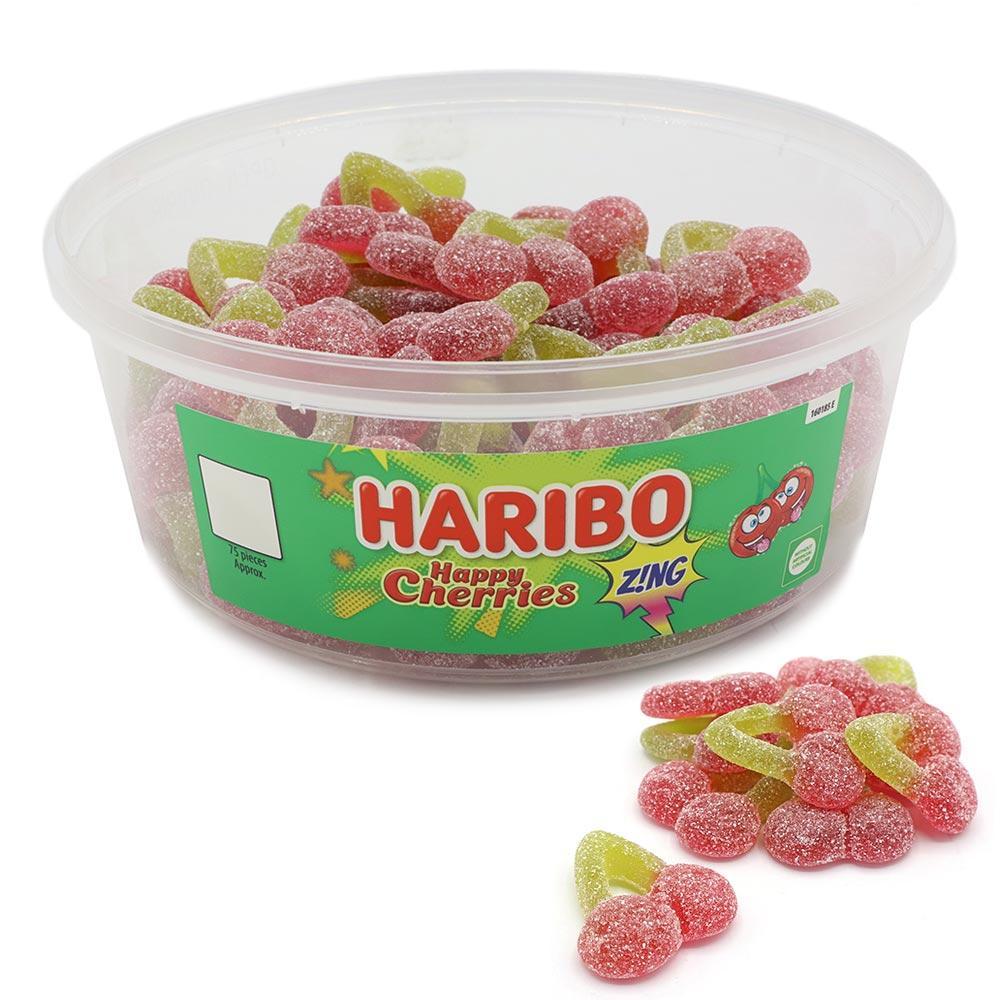 haribo  Haribo Happy Cherries Zing Tub 690g - Sweet Tub – Giant Bradley's