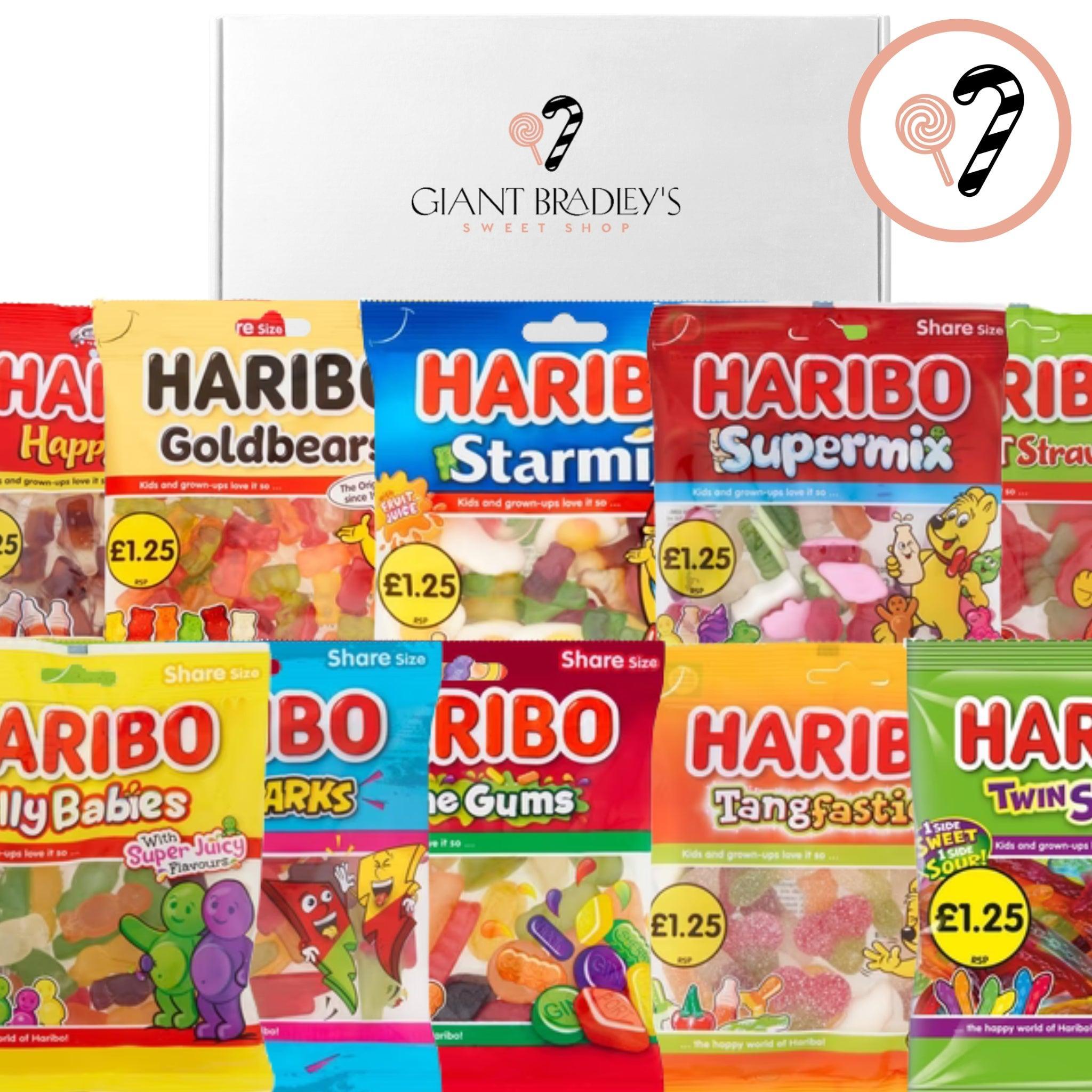 Haribo Sweet Shop Box (10 x Bags) – Giant Bradley's Online Sweet Shop