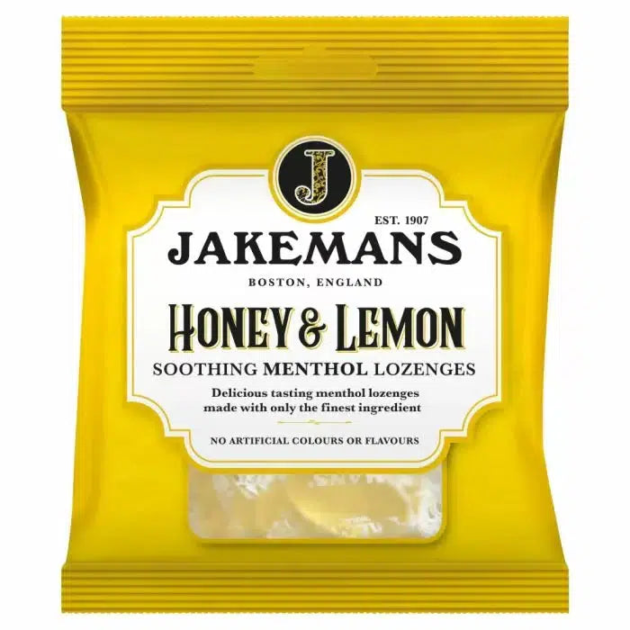 Jakemans Honey And Lemon Menthol Bags 73g