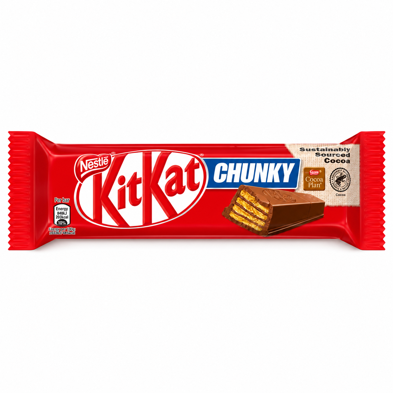 kitkat glutathione x 1 Pack Kit Kat Chunky Milk Chocolate Bar 40g Glutanex Glutathione Night Serum SC_Acne easy sharing and lasting Weight:4.9 oz