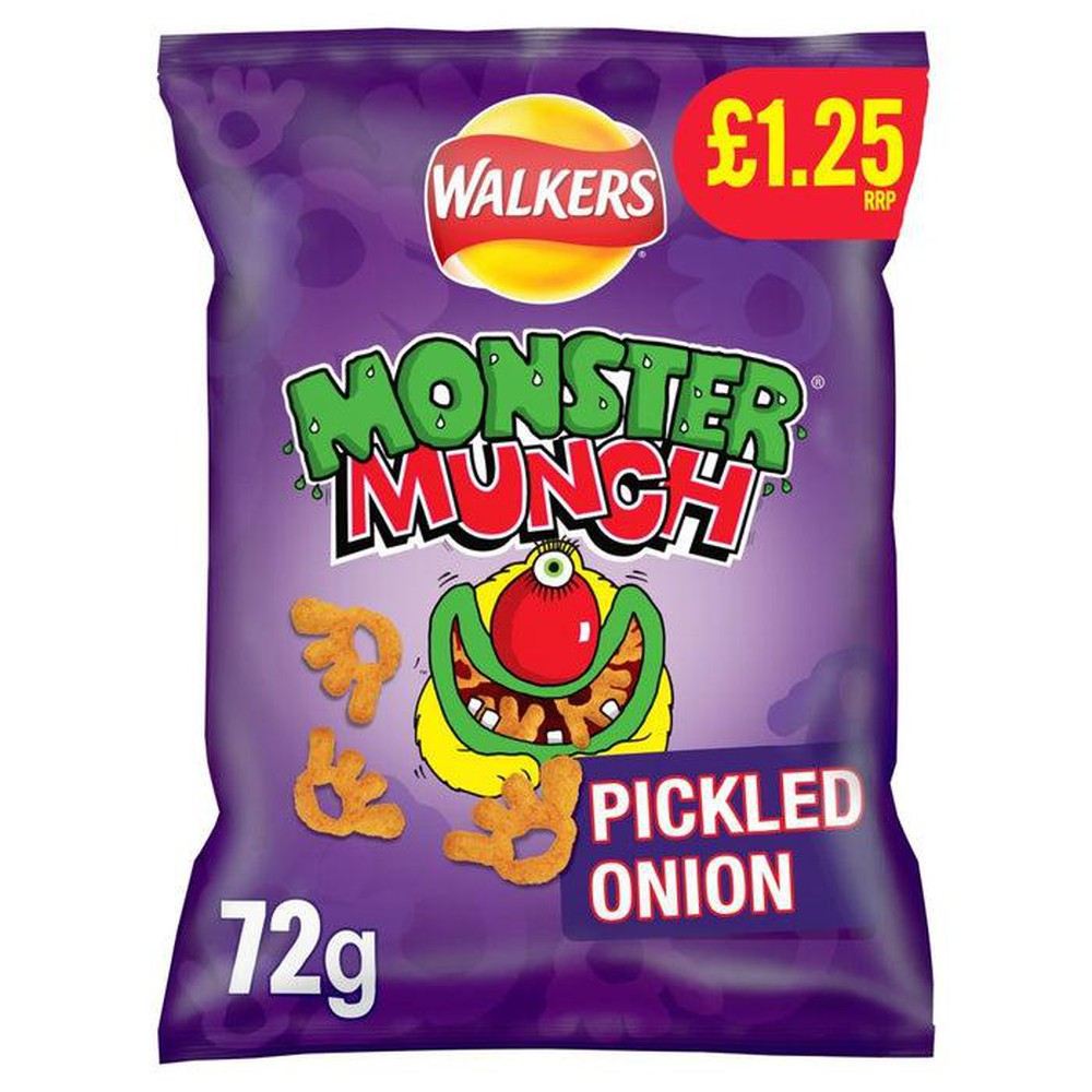 Monster Munch Pickled Onion 72g | Giant Bradley's Online Sweet Shop
