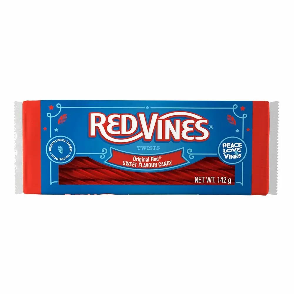 Red Vines Original Red Twists 142g – Giant Bradley's Online Sweet Shop