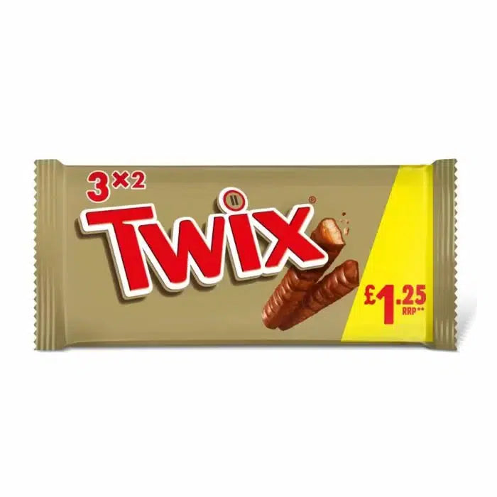 Twix Chocolate Bars 3 Multipack 120g