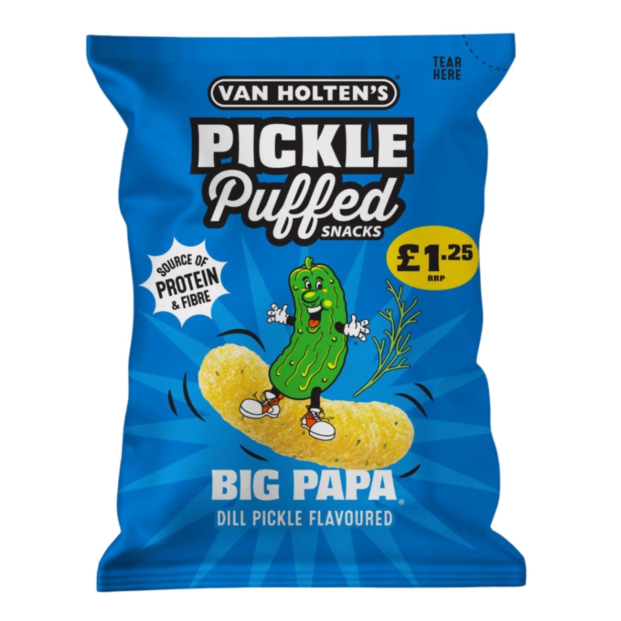 Van Holten's Big Papa Pickle & Dill Puffed Snacks Bag PMP – Giant