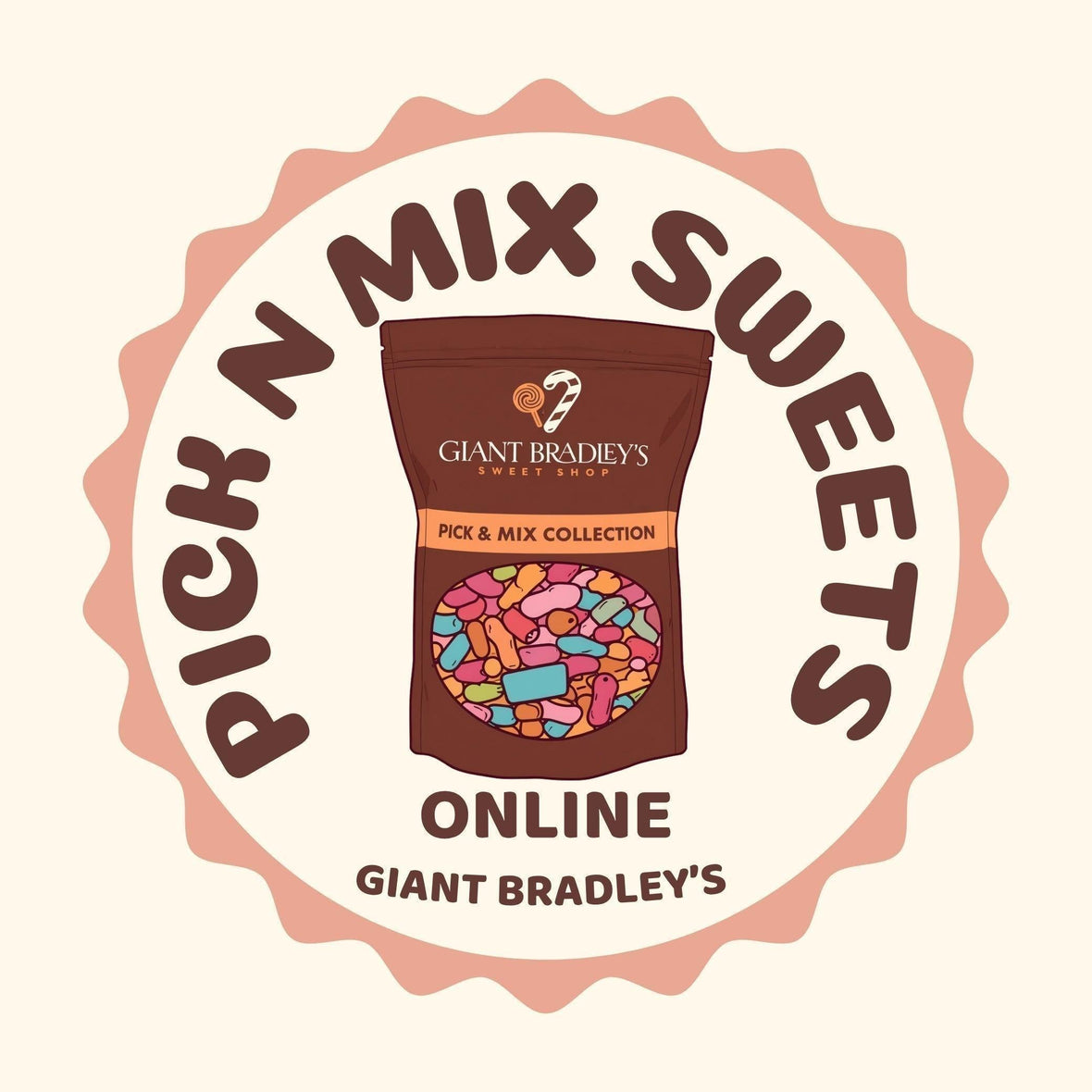 Best Pick N Mix Sweets To Buy Online - Giant Bradley's Sweet Shop
