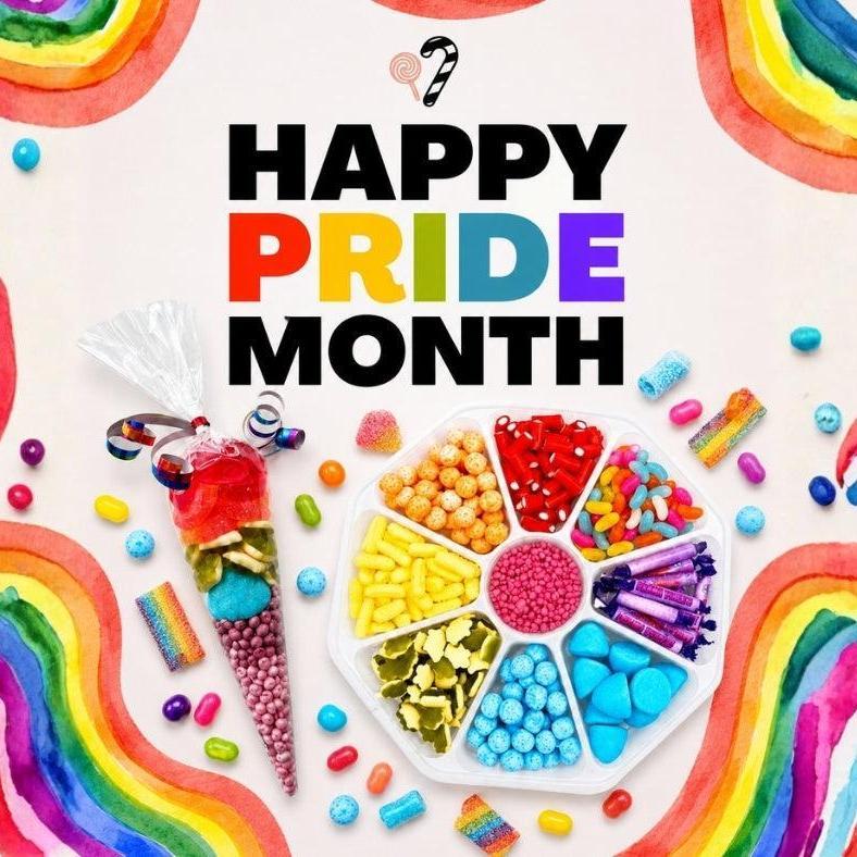 Rainbow Sweets for Pride Month - Giant Bradley's Sweet Shop