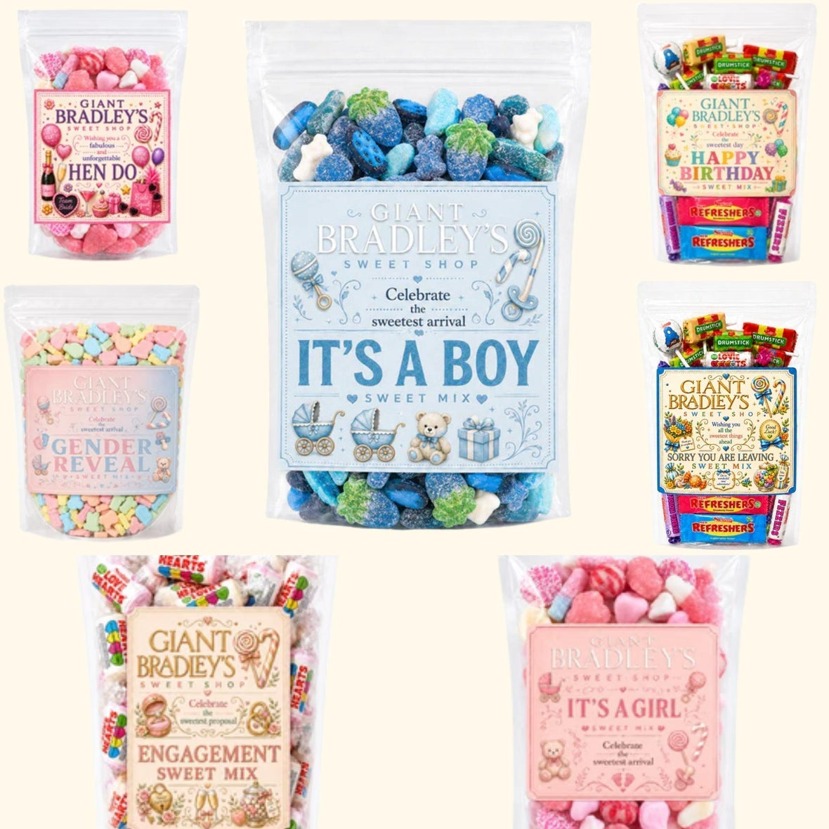 Sweet Party Favours for Every Celebration - Giant Bradley's Sweet Shop