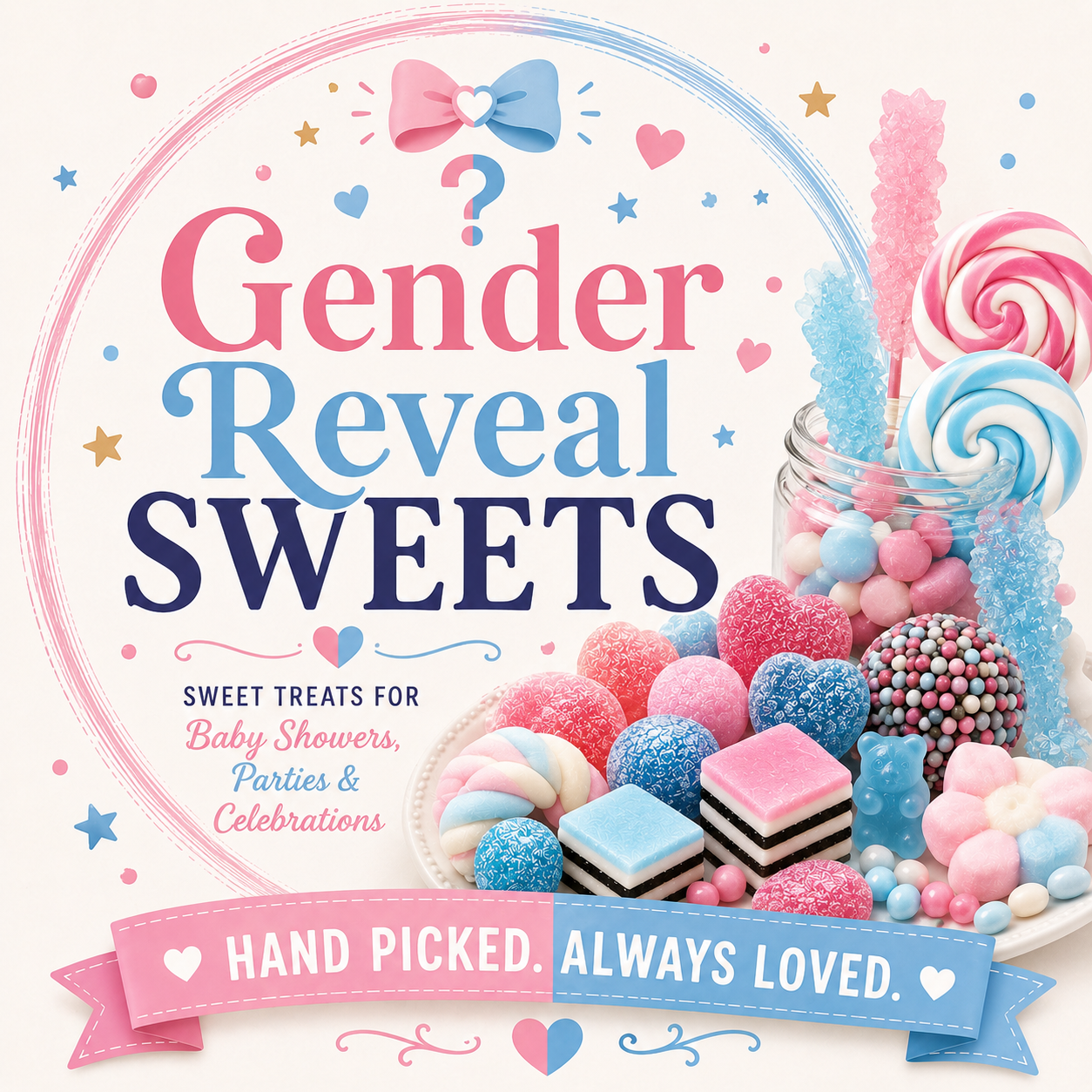 Gender Reveal Sweets