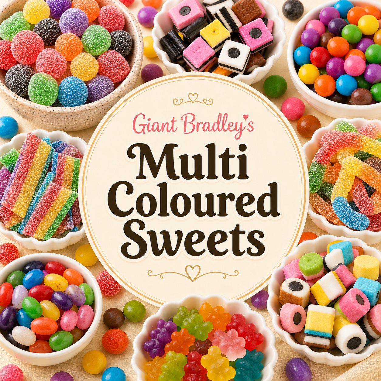 Multi-Coloured Sweets