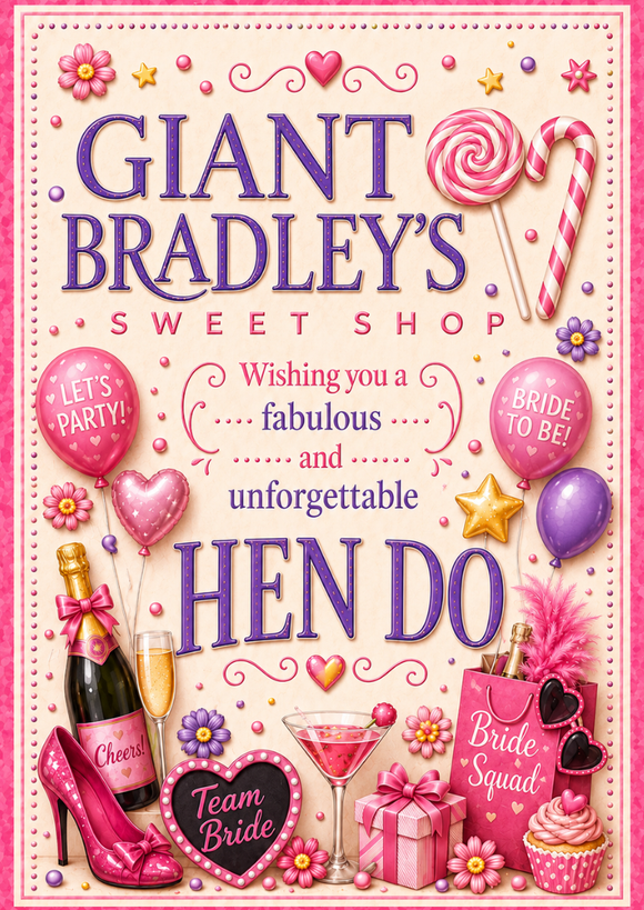Hen Night Pink Sweet Party Pouch