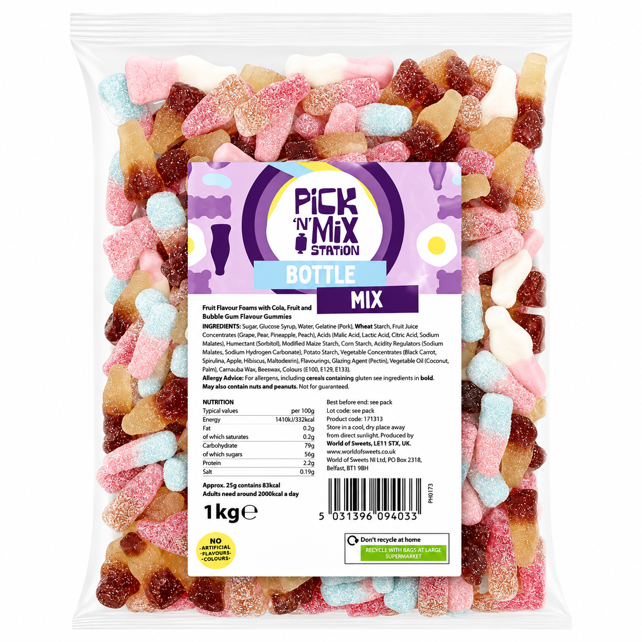Sweet 1kg Pick N Mix Sweets Bag – Giant Bradley's Online Sweet Shop