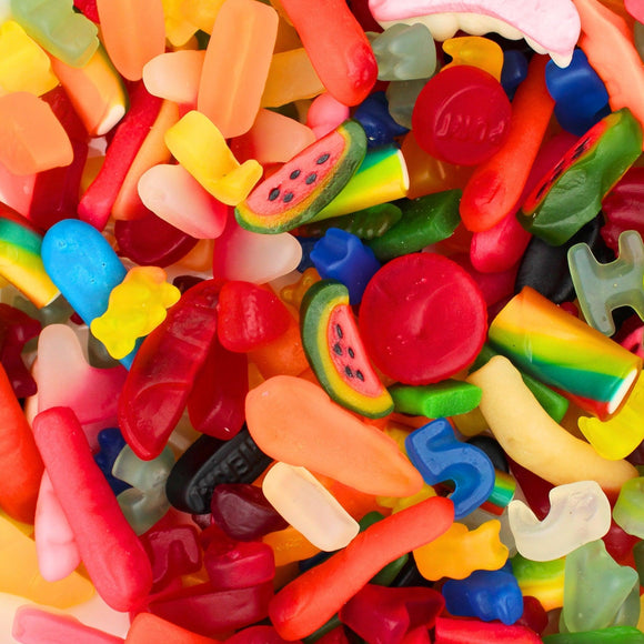 4kg For £30.00 1kg Pick N Mix Sweets Jelly, Fizzy, Pink & Blue