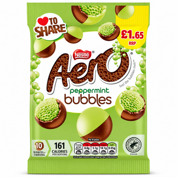 Aero Bubbles Peppermint Mint Chocolate Bag 80g PMP