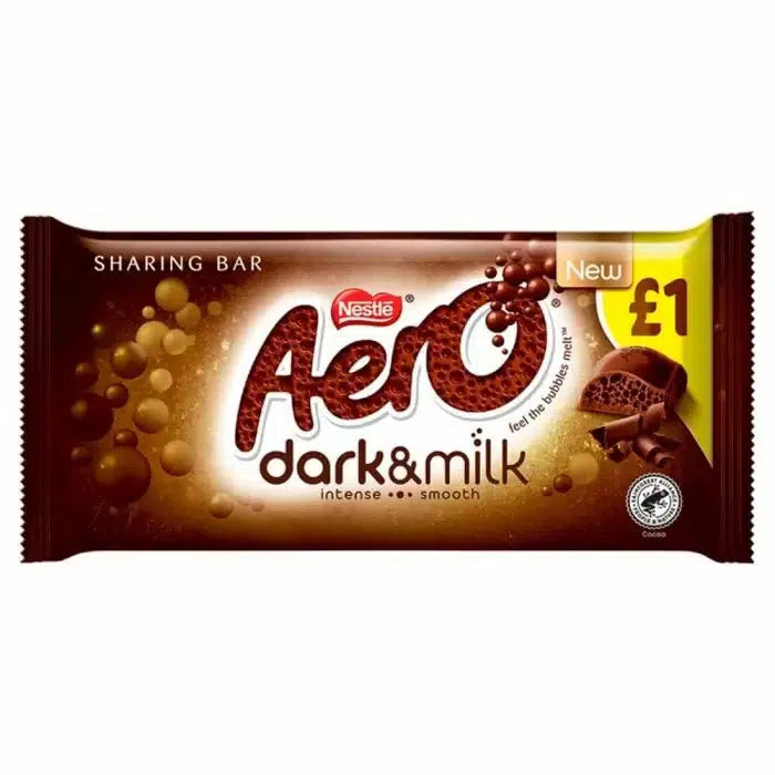 Aero Dark & Milk Chocolate Sharing Bar 90g