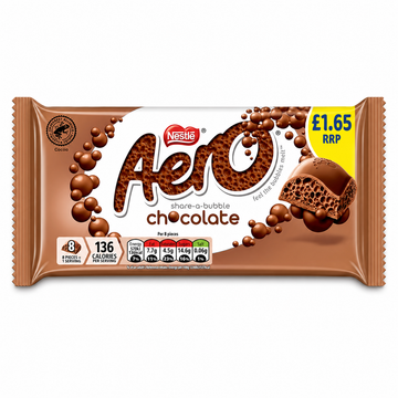 Aero Milk Chocolate Sharing Bar 90g PMP