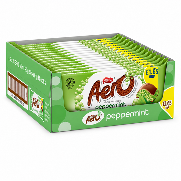Aero Peppermint Mint Chocolate Sharing Bar 90g PMP