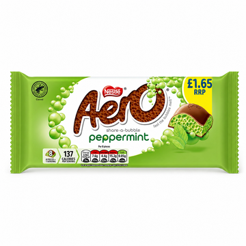 Aero Peppermint Mint Chocolate Sharing Bar 90g PMP