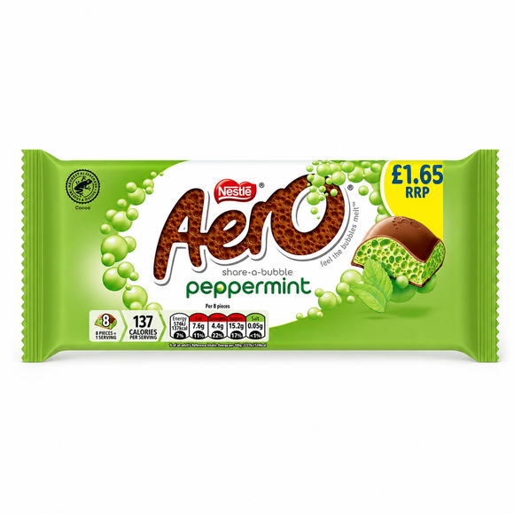 Aero Peppermint Mint Chocolate Sharing Bar 90g PMP