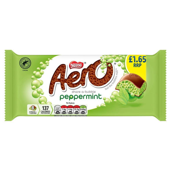 Aero Peppermint Mint Chocolate Sharing Bar 90g