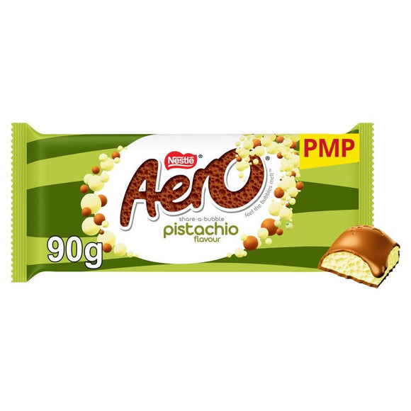 Aero Pistachio Flavour Milk Chocolate Sharing Bar 90g PMP