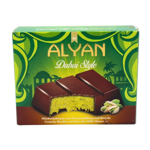 Alyan Dubai Style Chocolate Bar 100g