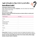 Apple & Raspberry Dip n' Lick Crystal Lollies