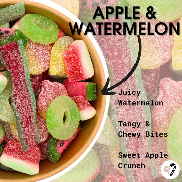 Apple & Watermelon Candy Salad Bowl
