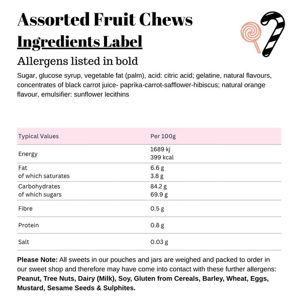 Assorted Fruit Chews