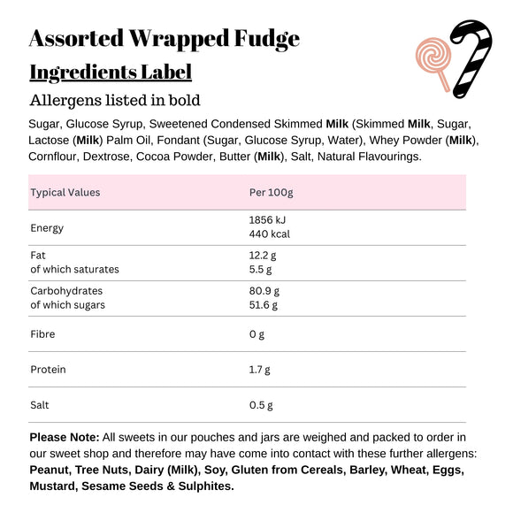 Assorted Wrapped Fudge