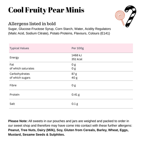 BUBS Cool Fruity Pear Minis