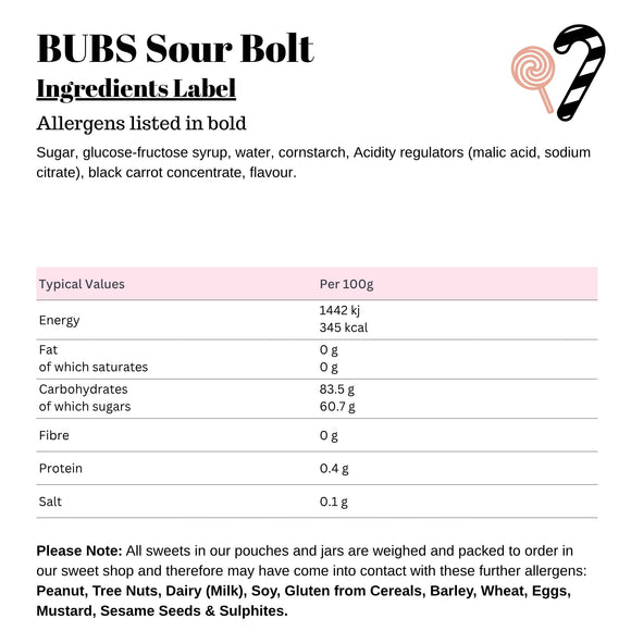 BUBS Sour Bolt