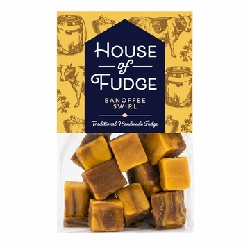 Banoffee Swirl Gourmet Fudge Bag by House of Fudge 150g