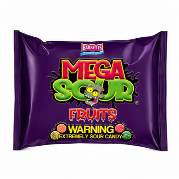 Barnetts Mega Sour Fruits 104g