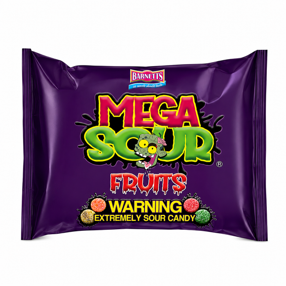 Barnetts Mega Sour Fruits 104g