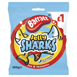 Barratt Fun & Fantastic Jelly Sharks 100g PMP