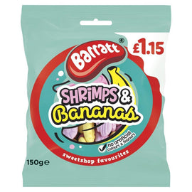 Barratt Shrimps & Bananas Bag 150g PMP