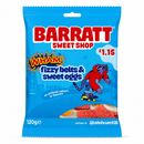 Barratt Sweet Shop Fizzy Belts & Sweet Eggs 120g PMP