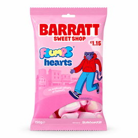 Barratt Sweet Shop Flumps Hearts 130g PMP