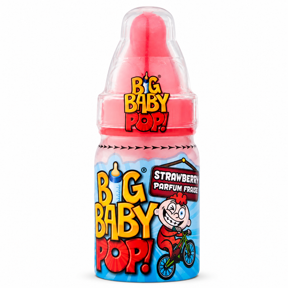 Bazooka Big Baby Pop Lollipop with Dipping Powder 32g