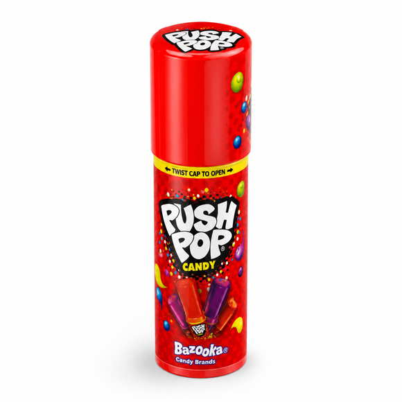 Bazooka Push Pop Candy 15g Random Flavour