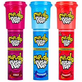 Bazooka Push Pop Flip-N-Dip 25g
