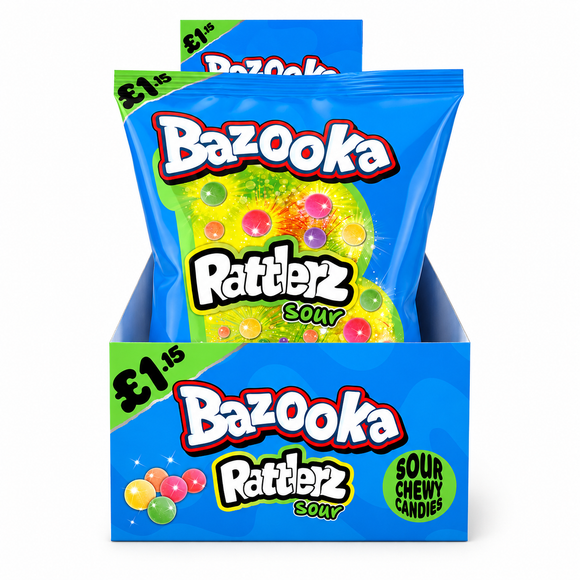 Bazooka Rattlerz Sour Bag 100g PMP