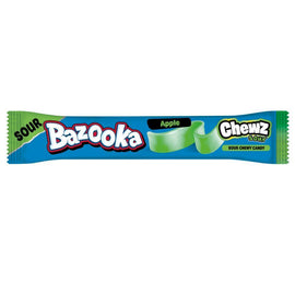 Bazooka Sour Chewz Apple Chew Bars 14g 15p PMP