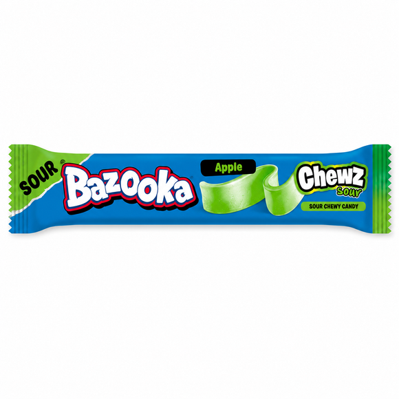 Bazooka Sour Chewz Apple Chew Bars 14g 15p PMP