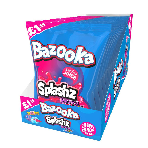 Bazooka Splashz Berry Blast Bag 120g