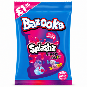 Bazooka Splashz Berry Blast Bag 120g PMP