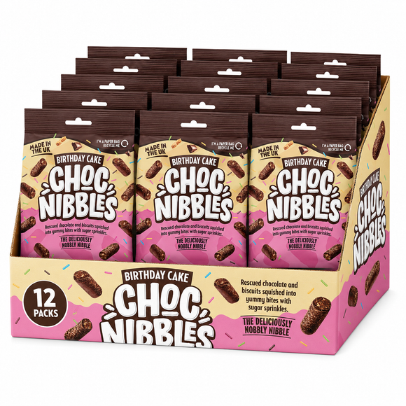 Birthday Cake Choc Nibbles Pouch 135g
