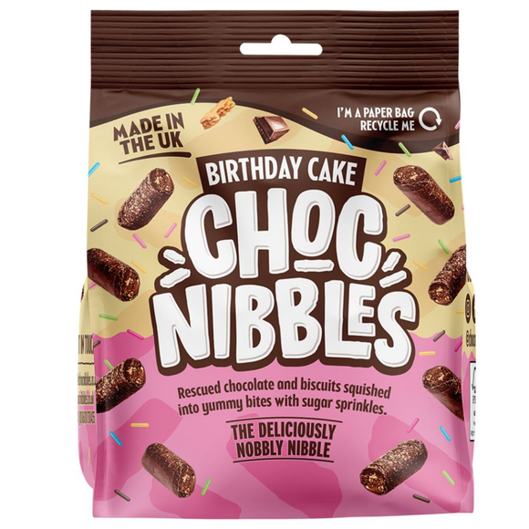 Birthday Cake Choc Nibbles Pouch 135g